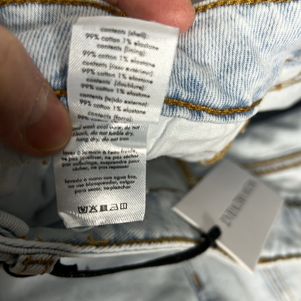 We Wore What High Rise Acid Wash Size 24 Jeans - Picture 11 of 12
